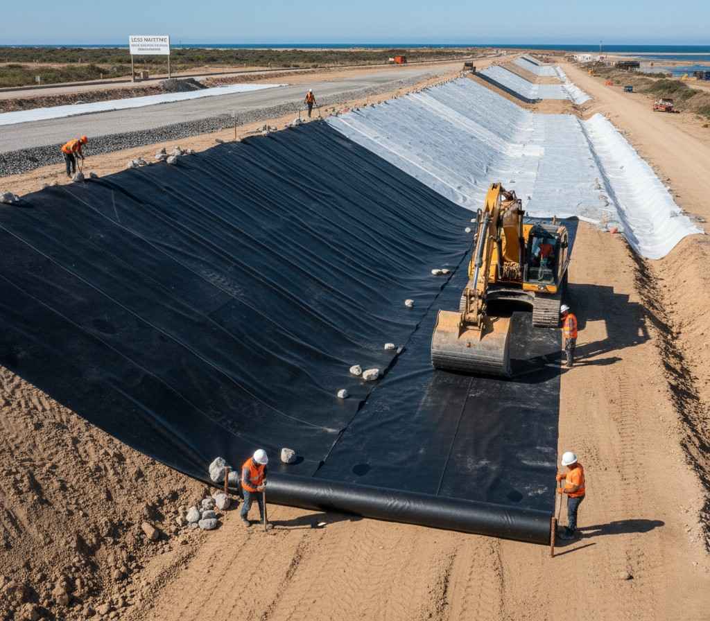 Geotextile Laying